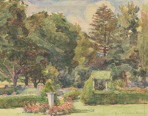 パルメレー庭園、1920年頃 作： Dora Louise Murdoch