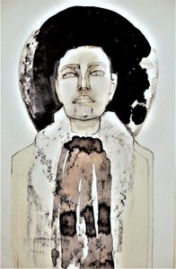 抽象的なハローの肖像画