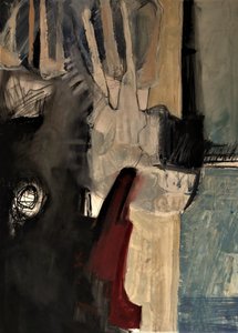 ドラマチックな抽象的な赤 作： Doris Schmitz