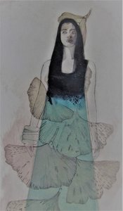 イチョウの葉の女 作： Doris Schmitz
