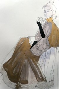気品あふれる貴婦人の肖像画