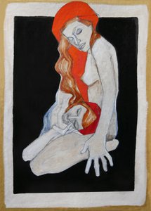悲しみに満ちた赤い抱擁 作： Doris Schmitz