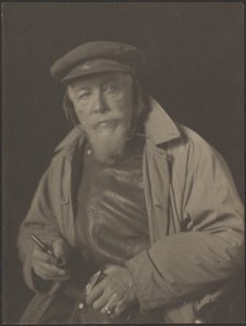[キャップとパイプを持ったひげ面の男（おそらく老船長）］。 作： Doris Ulmann
