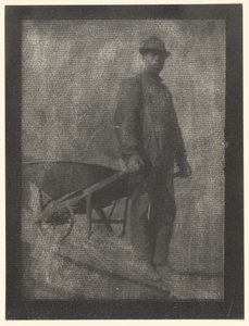 [手押し車を持った黒人男性］ 作： Doris Ulmann