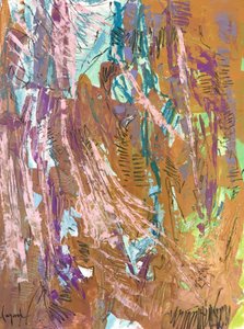 鮮やかな抽象的な流れ 作： Dorothy Fagan