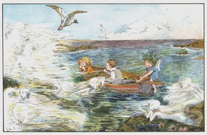 Love-in-a-Mistが岩の上のSea Mistを紹介します 作： Dorothy Furniss