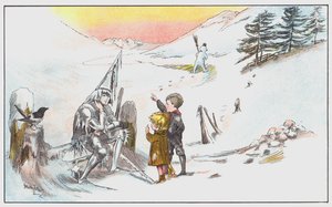 彼らはジャック・フロストに彼らの財産を求めていると伝えます 作： Dorothy Furniss