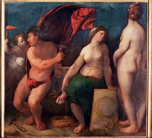 音楽のアレゴリー（絵画 作： Dosso Dossi