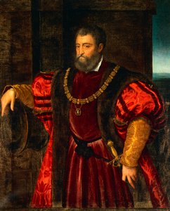 アルフォンソ・デステの肖像画、ドッソ・ドッシ作 作： Dosso Dossi