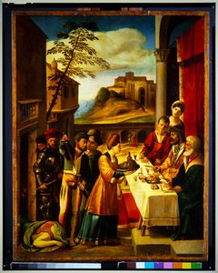 洗礼者ヨハネの首を持つサロメ（パネル） 作： Dosso Dossi