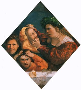 喧嘩」 1515-20年頃 油彩・キャンバス 作： Dosso Dossi