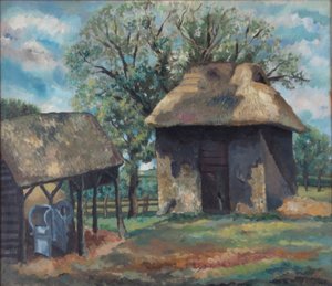 「黒い納屋」、1863-1932 作： Douglas Davidson