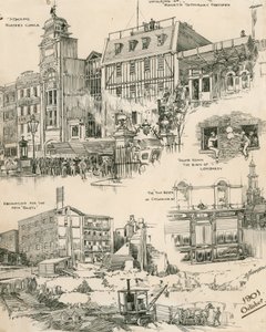 1901年10月からのロンドンのスケッチ（エングレーヴィング） 作： ダグラス・マクファーソン