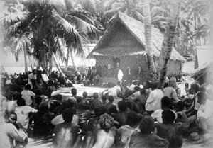 フロリダ州本郷の議会、ソロモン島、1892年。 作： Dr Welchman