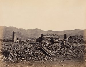 メキシコ、ミトラの第二宮殿、1860 年 2 月。 作： Désiré Charnay