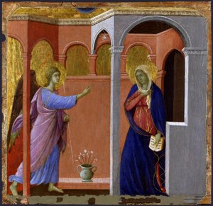 受胎告知 作： Duccio di Buoninsegna