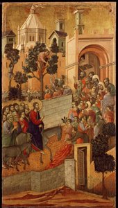 マエスタエルサレムへの入場 作： Duccio di Buoninsegna