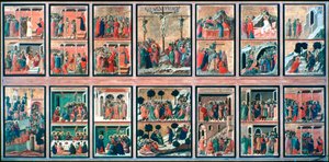 マエスタ、情熱の物語、1308-1311 作： Duccio di Buoninsegna