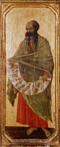預言者マラキエ 木版デトレンペ Duccio di Buoninsegna (1255-1318/9) 1308-1311 Dim. 42,5x16 cm Siena, Museo del l 