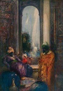 「東のビジョン - ステージ V」、c1920 作： Dudley Hardy
