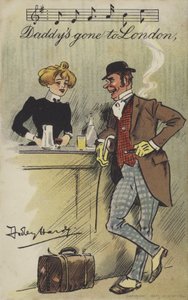 ダディはロンドンに行ってきました 作： Dudley Hardy