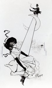 セントポールのイラスト入り紙のポスターのデザイン 作： Dudley Hardy