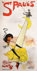文学プレスセントポールズ・イラストレイテッド誌ダドリー・ハーディー作、イギリス、1890年頃（ポスター 作： Dudley Hardy