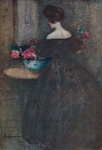 牡丹、c1887-1906、1906。 作： Dudley Hardy