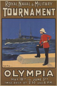 王立海軍および軍事トーナメントのポスター、1910年
