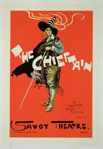 「ザ・チーフテン」の広告ポスターの複製、サヴォイ劇場、1895