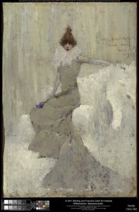 サラベルナール、1889年 作： Dudley Hardy