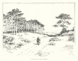 ヒンドヘッド近くの道路にて（リトグラフ） 作： Duncan Moul