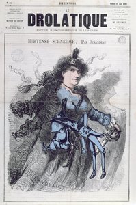 1867年6月22日、「ルドロラティーク」の表紙からのオルテンスシュナイダー（1833-1920）の風刺画 作： Durandeau