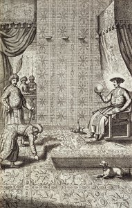 アタナシウスキルヒャー（1601-80）1667によって示される中国からのインドの支配者への中国の大使 作： Dutch School