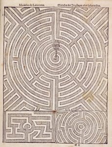 1699年に出版されたヨハンファンデルグローエンのオランダの庭師による迷路のデザイン 作： Dutch School