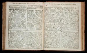 1699年に出版されたJohann van der Groenの「The Dutch Gardener」に掲載されたフランス式パルテール（171924も参照