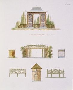 G. van LaarによるMagazine of Garden Gemsのガーデンデコレーションは1802年に公開されました（172967も参照） 作： Dutch School