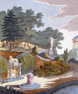 G.ファンラーによるガーデンジェムのマガジンからの庭の装飾、1802年公開 作： Dutch School