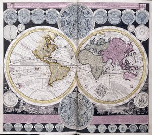 世界地図、1717年頃 作： Dutch School