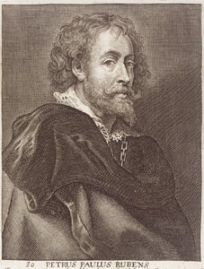 ピーターポールルーベンスの肖像画（1577-1640）一連の芸術家の肖像画からのプレート30、ジョアンスマイセン（1612-70）によって彫刻 作： Dutch School