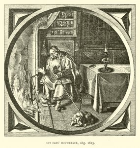 ジェイコブキャッツ作、1625年のホーウェリックのシーン 作： Dutch School