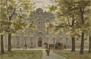 18世紀半ばにかなりのオランダの住居 作： Dutch School