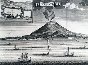 1748年頃のテルナテ島 作： Dutch School