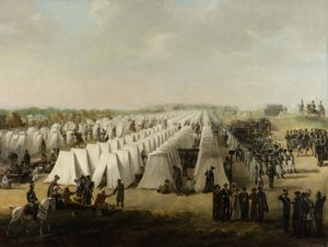 ライエンの陸軍キャンプ、1831-5 作： Dutch School