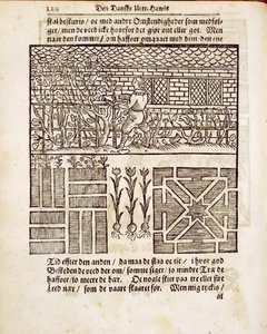 1699年に出版されたヨハンファンデルグルーエンのオランダの庭師による庭でのトレーニングと植栽 作： Dutch School