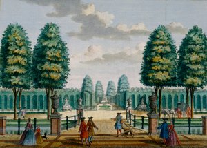 Hendrick de LethとMatthias Brouerius Van NidekによるHet Zeganpralent Kennemerlantからの正門Meeresteinへの家からの眺め、1700〜1730年頃 作： Dutch School