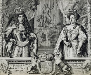 ウィリアム3世（1650-1702）とメアリー2世（1662-94）、1688-94年頃