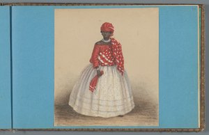 スリナムの女性、1860 作： Dutch School
