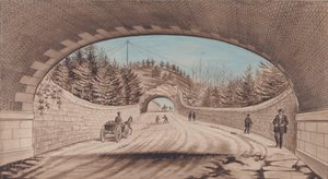 セントラルパーク、横断道路第 2 号、1870 年。 作： EP