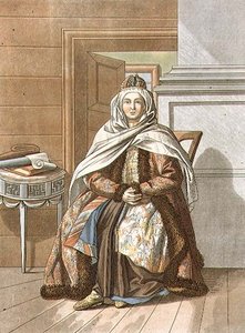 イーゴル・スコトニコフ（1782-1843）が彫った「トムスクのタルタル女」（リトグラフ版）